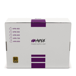 HIPER Блок питания HPB-550 ATX 2.31, 550W, Active PFC, 80Plus BRONZE, 120mm fan, черный BOX