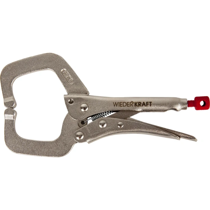 Зажимные клещи WIEDERKRAFT регулируемые с закругленными губками WDK-65052