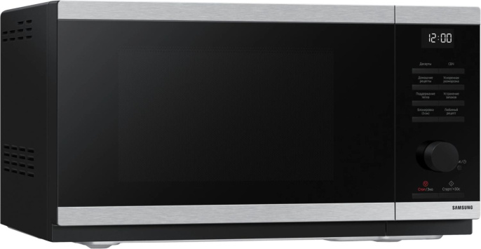 Микроволновая печь Samsung MS23DG4504ATBW, 800Вт, 23л, нержавеющая сталь/черный