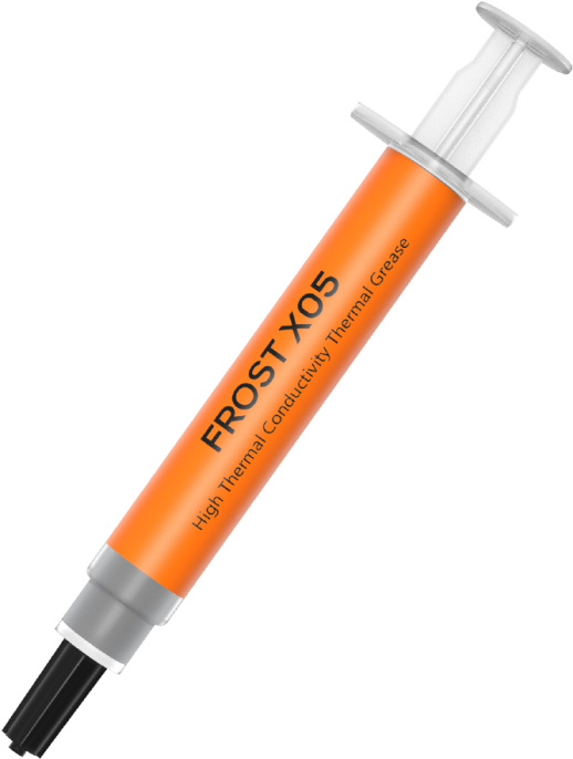 Термопаста ID-Cooling Frost X05 3г теплопроводимость: 6.5 W/m-K, термическое сопротивление: 0.07 ℃-cm3/W, вязкость: 480 Па