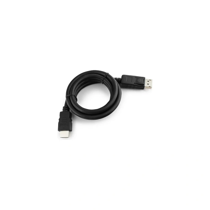 Кабель Cablexpert, DisplayPort-HDMI, 1м, 20M/19M, черный, экранированный, пакет, CC-DP-HDMI-1M
