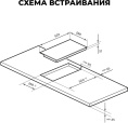 Варочная поверхность Lex EVH 320M BL черный
