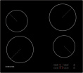 Электрическая варочная поверхность Samsung NZ64T3506AK/WT, конфорок: 4 шт.,  стеклокерамика,  независимая, черный