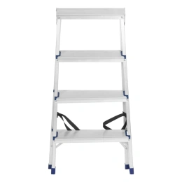 Двусторонняя алюминиевая стремянка РемоКолор 4 ступени 63-0-024