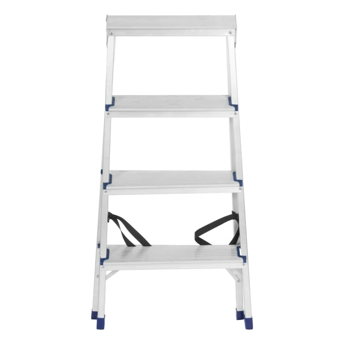 Двусторонняя алюминиевая стремянка РемоКолор 4 ступени 63-0-024