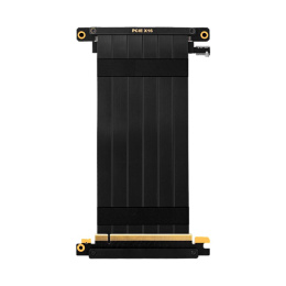 Кабель для корпуса Cable PCCooler PCI-Express4.0 PCIE 3.0/PCIE 4.0 X16 Graphics Card Extension Cable 185mm PCI-E3.0 BK Black