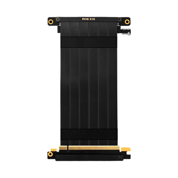 Кабель для корпуса Cable PCCooler PCI-Express4.0 PCIE 3.0/PCIE 4.0 X16 Graphics Card Extension Cable 185mm PCI-E3.0 BK Black
