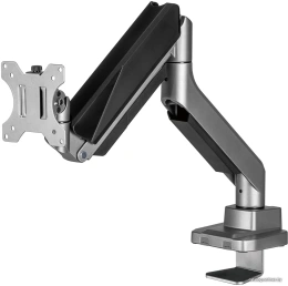 Кронштейн для монитора ErgoSmart Heavy-Duty серебристый, 1 монитор, 17-49", настольный, регулировка высоты/поворота, VESA75/100