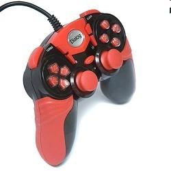 Dialog Action GP-A15, черно-красный {Геймпад, вибрация, 12 кнопок, USB}
