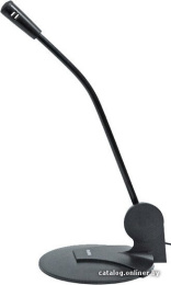 Микрофон Sven MK-200 (SV-0430200) (частотный диапазон 50-16000 Гц, чувствительность –60 ± 3дБ, возможность крепления на стол или монитор, регулируемый угол наклона, длина кабеля 1,8м, вес 63г, цвет черный)
