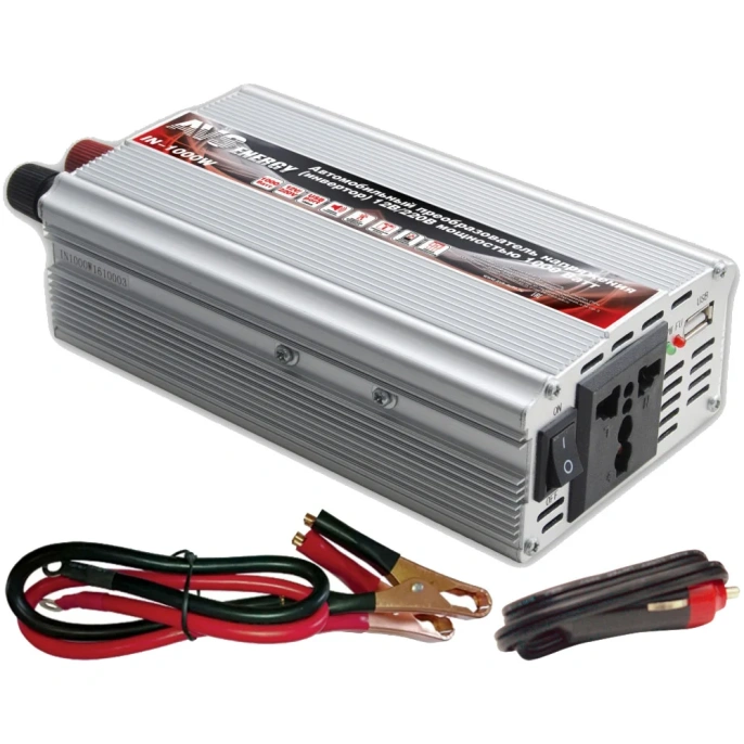 Автомобильный инвертор AVS12/220V IN-1000W 43113