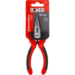 Длинногубцы Boxer 180 мм, двухкомпонентные рукоятки 126025