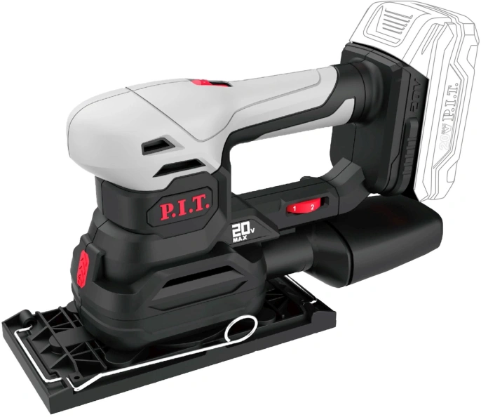 Реноватор P.I.T. PSP20H-187A аккумуляторный, 20В, 6000-12000 об/мин, 3 подошвы