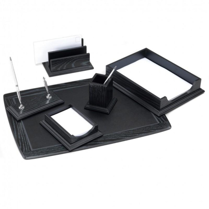 Настольный набор Good Sunrise BK6DX-1, ЛЮКС, 6 предметов, черный