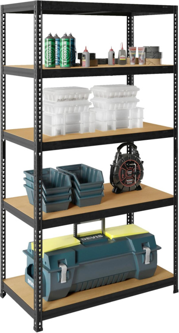 Стеллаж ПРАКТИК SBL 200KD/90x40/5 металл, 2000x900x400мм серый [s24499393309]