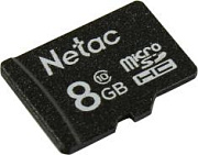 Карта памяти Netac NT02P500STN-008G-S microSDHC Memory Card 8Gb  UHS-I U1 Class 10NETAC