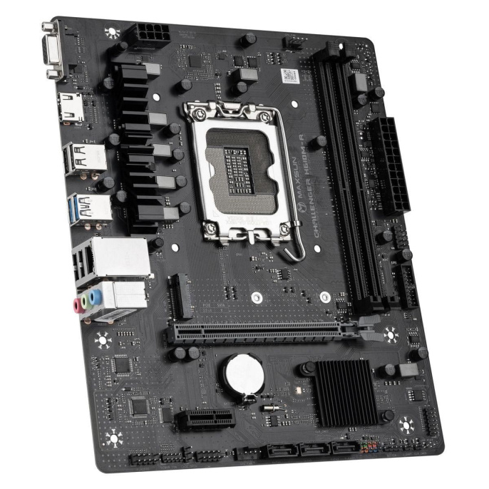 Материнская плата Maxsun MS-Challenger H610M-R H610, LGA1700, 2*DDR4, 1*PCIEx16, 1*PCIEx1, 1*M.2, 4*USB3.2Gen1, 6*USB2.0, 3*SATA3.0, 1G, VGA, HDMI, M-ATX, RTL 6940709699621