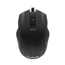 Мышь ExeGate Professional Standard SH-9027 USB, оптическая, 1000dpi, 3D, 3 кнопки и колесо прокрутки, длина кабеля 1,5м, черная, Color Box EX264100RUS