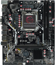 Материнская плата AFOX IH510D4-MA6-V2 mATX, 18x22.5 см, Intel H510, 2xDDR4 DIMM, 3200МГц, до 64GB, 3xSATA3.0 6Gb/s , 1xM.2, 1xPCI Express x16 4.0, 1xPCI Express x1, 1хHDMI