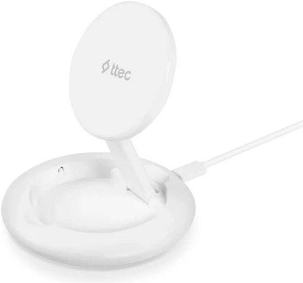 Беспроводная зарядка складная TTEC 2KS31B AirCharger Up M MagSafe Wireless Charger. Цвет: белый