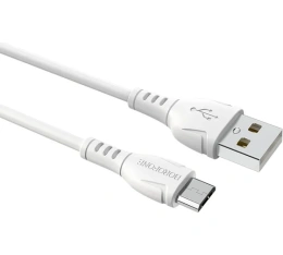BOROFONE BX51/ USB кабель Micro/ 1m/ 2.4A/ White (B-43923)