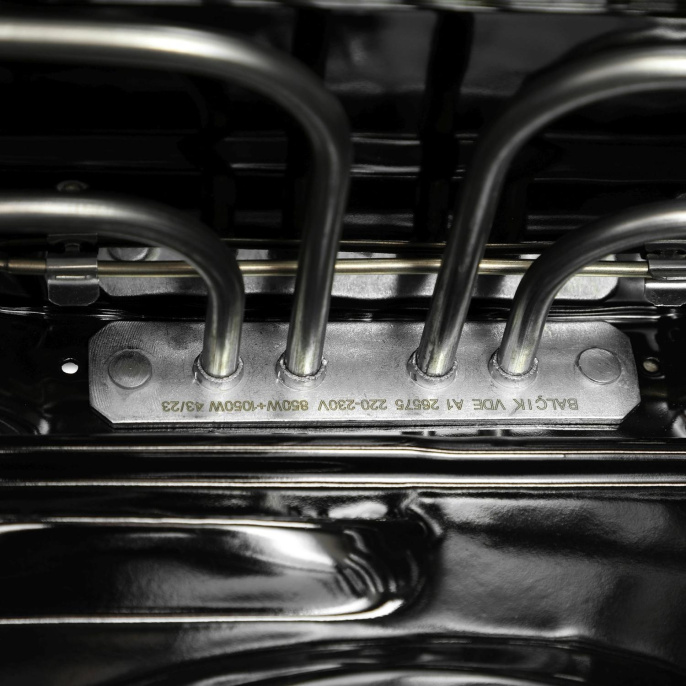 Духовой шкаф электрический DOMFY DM6642EO BG,  68л,  стекло черное