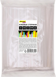 Cтержни клеев. для клеев.пист. Silwerhof 11-300-34-TRA дл.300мм D11мм прозрачный упак:34шт
