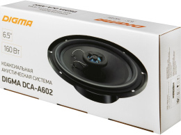 Колонки автомобильные DIGMA DCA-A602,  16.5 см (6 1/2 дюйм.),  комплект 2 шт.