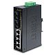 PLANET ISW-501T коммутатор для монтажа в DIN рейку. IP30 Slim Type 5-Port Industrial Fast Ethernet Switch (-40 to 75 degree C)