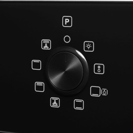 Духовой шкаф электрический DOMFY DM6642EO BG,  68л,  стекло черное