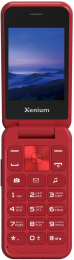 Мобильный телефон Xenium 680 X красный раскладной 2Sim 2.8" 240x320 Nucleus 0.3Mpix GSM900/1800 MP3 FM microSD max32Gb