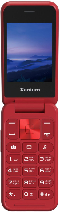 Мобильный телефон Xenium 680 X красный раскладной 2Sim 2.8" 240x320 Nucleus 0.3Mpix GSM900/1800 MP3 FM microSD max32Gb