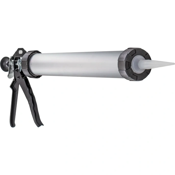 Пистолет для герметика РемоКолор закрытый алюминиевый корпус, 600 мл, 490x200x80 23-2-002