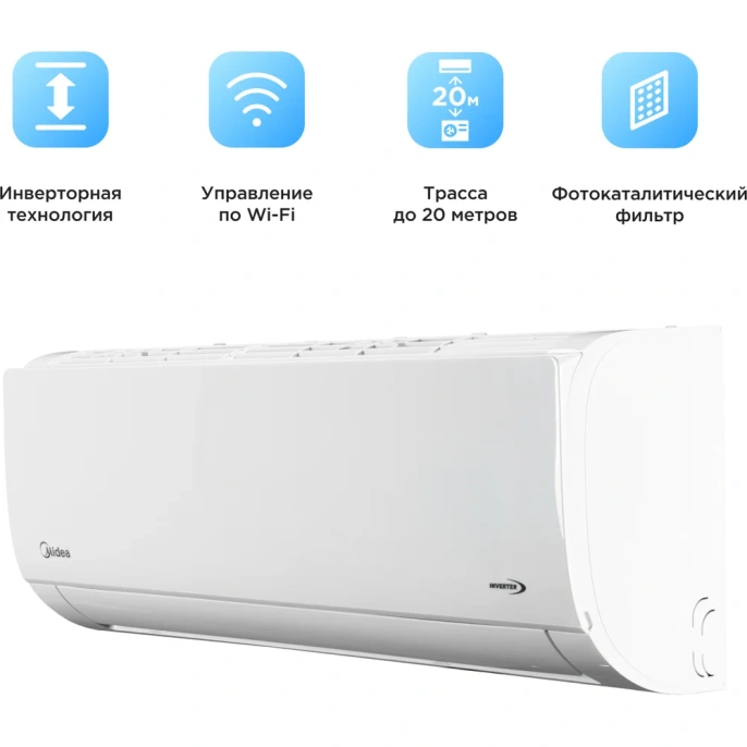 Сплит-система инверторного типа Midea с Wi-Fi контроллером MSFRW-18N8D0