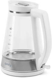 Чайник электрический Domfy DSW-EK505 1.9л. 3000Вт белый/прозрачный корпус: стекло/пластик