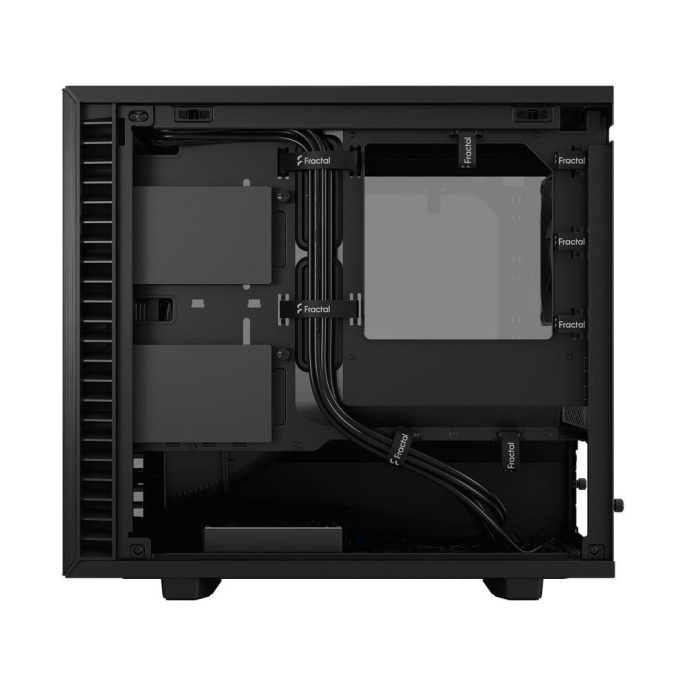 Корпус Case Fractal Design Define 7 Nano TG Light Tint, Mini-Tower, 1x120mm + 1x140mm, 2xUSB-A 2.0 + 2xUSB-A 3.2 + 1xUSB 3.2 Type-C mITX, mDTX Black FD-C-DEF7N-02