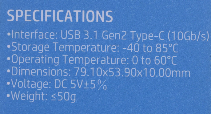 Внешний SSD HP P500 1TB Type-C, 420/260Mbps, 6K/19K IOPs, TBW 500TB, MTBF 2000000 hours, silver, в комплекте кабель + переходник USB - Type C 1F5P7AA#ABB