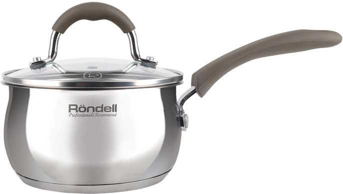 Ковш Rondell Konzept RDS-1228, 1.1л, с крышкой, стальной