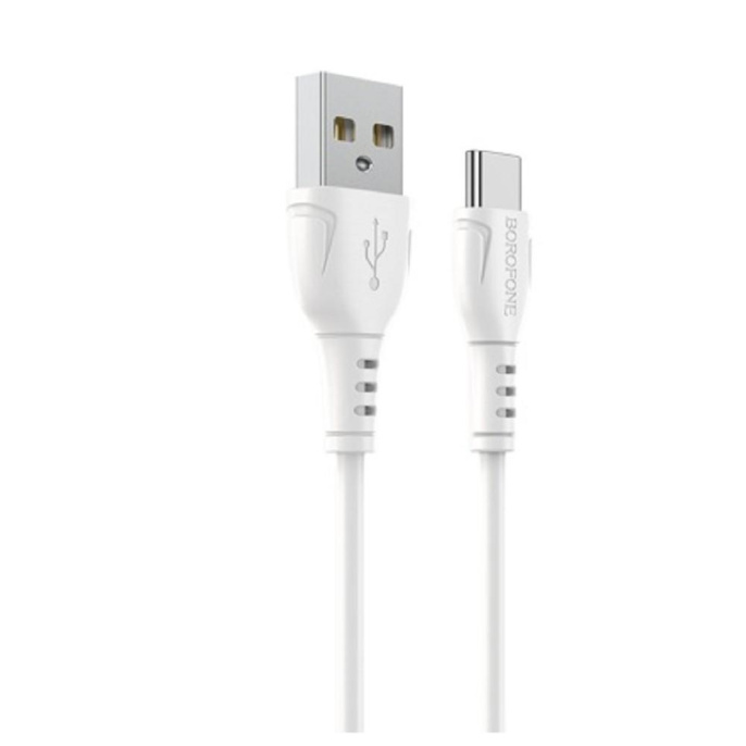 BOROFONE BX51/ USB кабель Type-C/ 1m/ 3A/ White (B-43947)