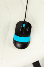 Кресло игровое ZOMBIE RUNNER, на колесиках, экокожа, белый/голубой [zombie runner white]