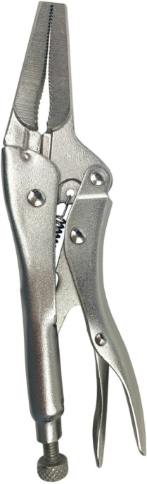 Клещи фиксирующие WorkPro WP231051 165мм с длинным носом, губки из хром-ванадиевой стали для максимальной прочности, быстрое и легкое фиксирование и разжатие, надежное разжатие обеспечивает быструю и безопасную работу, поверните винт, чтобы отрегулироват