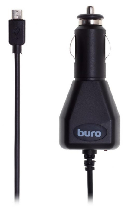 Автомобильное зарядное устройство Buro XCJ-048-EM-2A,  microUSB, 10.5Вт, 2A, черный