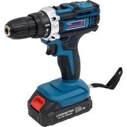 Аккумуляторная дрель-шуруповерт AktiTool CD20G в кейсе (20 В, 2 аккум  1500 мАч)  101208