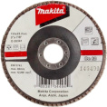 Шлифовальный диск Makita D-28341 для шлифования изделий из нержавеющей стали, тяжелых и легких цветных металлов никеля, титана, меди, цинка ,а также прочих высокопрочных материалов; тип: КЛТ 2/конический; установка: на фланец; материал подложки: стеклов
