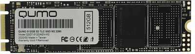 Накопитель SSD 512 Gb M.2 2280 M QUMO Q3DT-512GAEN-M2