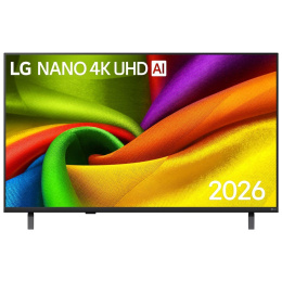 Телевизор ЖК 43'' LG/ 43", Ultra HD, Direct Led, Smart TV WebOS 26 , Wi-Fi 5, DVB-T2/C/S2, MR, 60Hz Native, 2.0ch 20W , 3хHDMI, 1хUSB, 1 Pole, черный графит, 2026