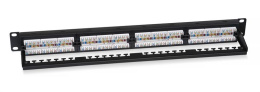 Патч-панель 19" 24 порта RJ-45 UTP 5e Cabeus PL2-24-Cat.5e-Dual неэкранированная