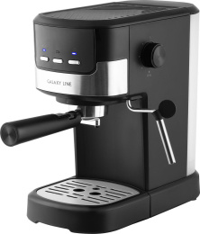 Кофеварка GALAXY LINE GL 0757, рожковая, черный [гл0757л]