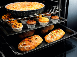 Духовой шкаф электрический Electrolux EOF3H00BX,  65л,  дверца с 2 стеклами,  нержавеющая сталь