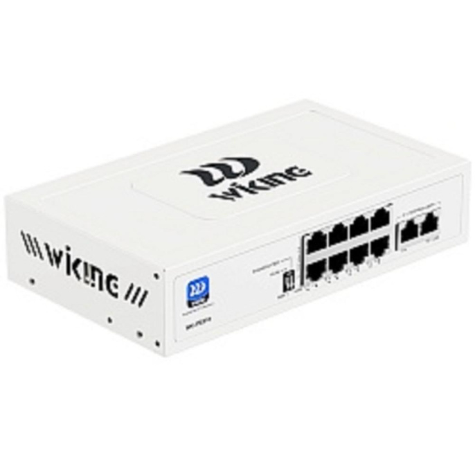 Wi-Tek WK-PS310 коммутатор WIKING неуправляемый PoE 76Вт, 8GE PoE +2GE